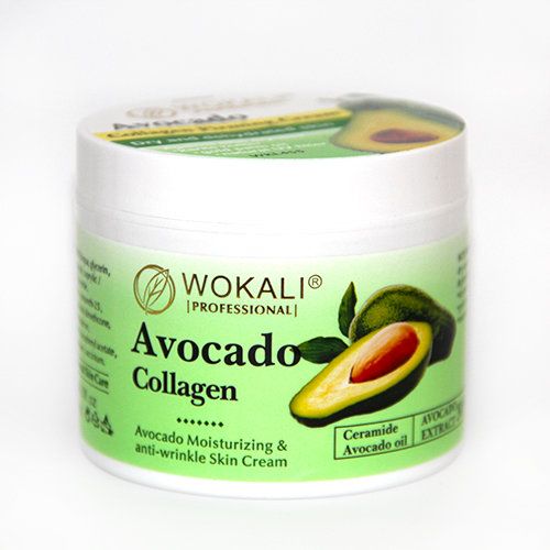 “WOKALI” professional anti-wrinkle cream with collagen (avocado)